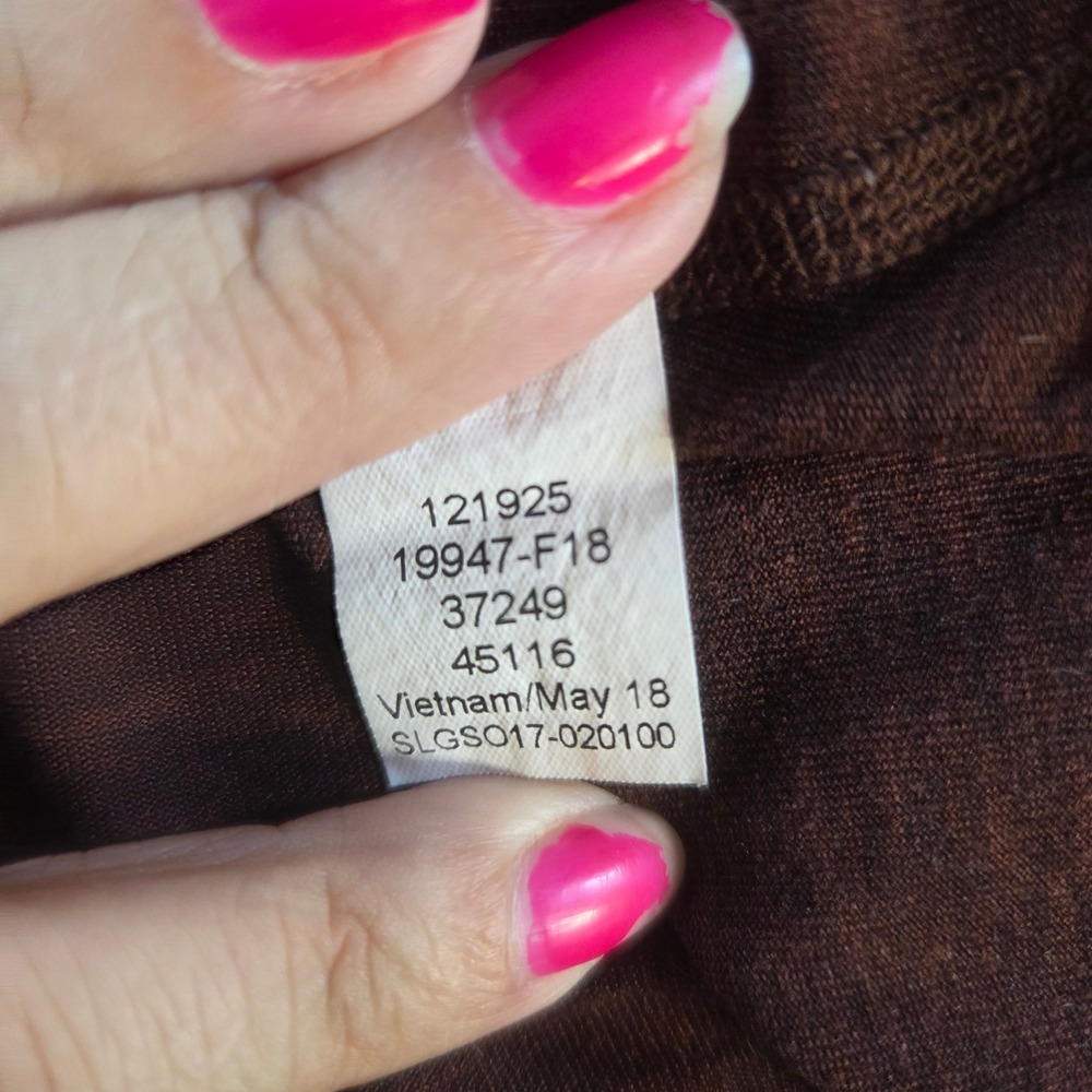 REI Co-op Quarter Zip Pullover Brown Heathered Active Top Base Layer Gorp Small? - Picture 6 of 6